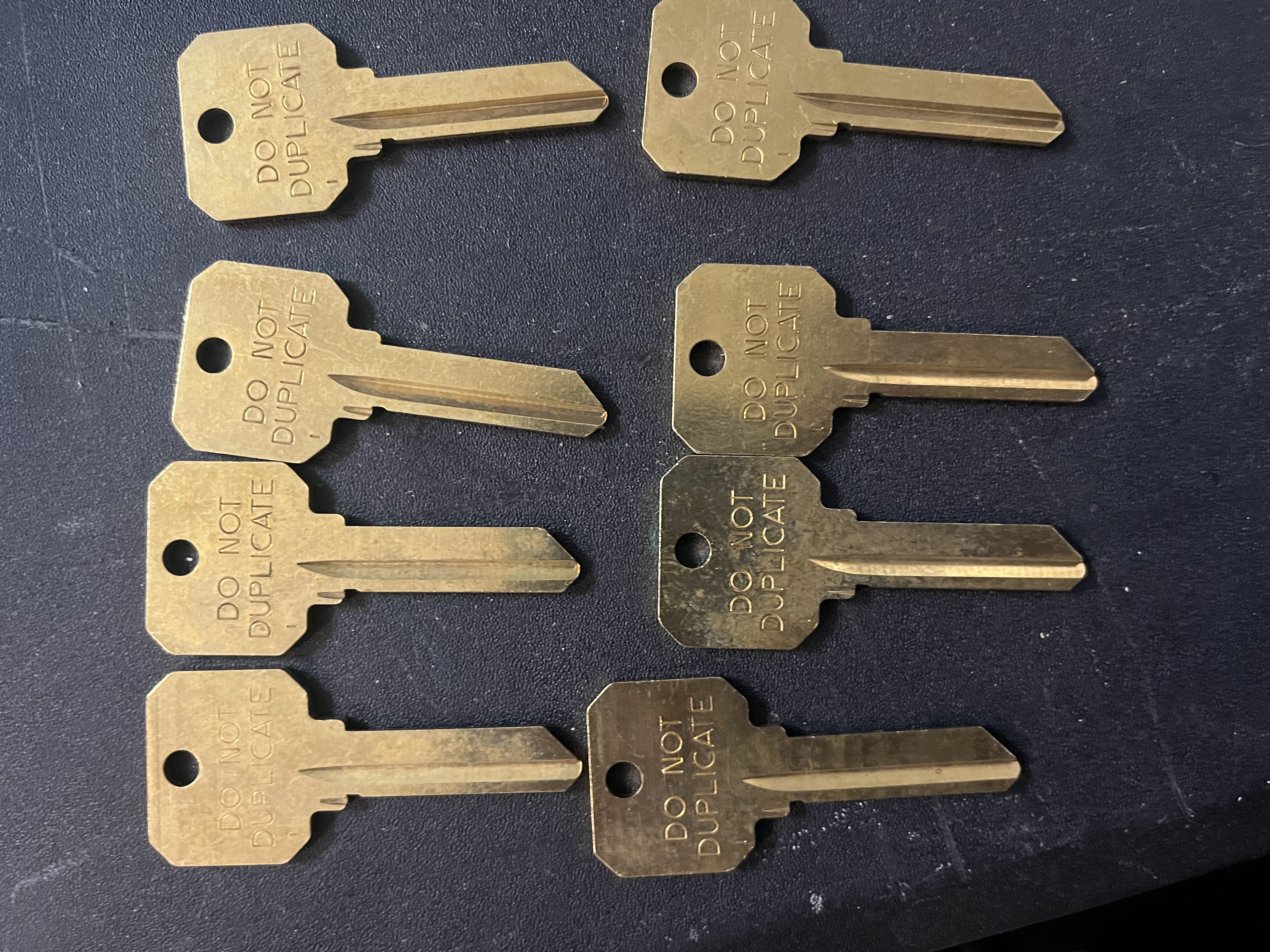 Do Not Duplicate brass keys – key duplication Orlando